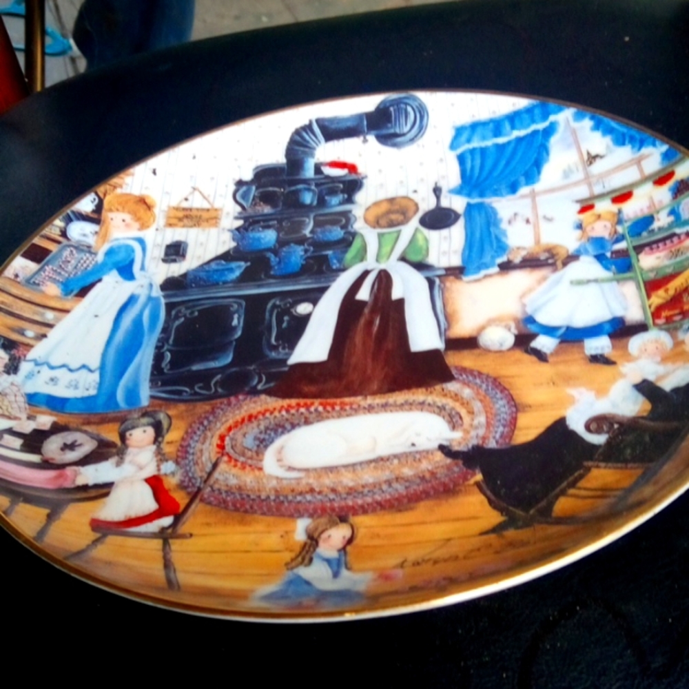 Homemade sweets collectors plate